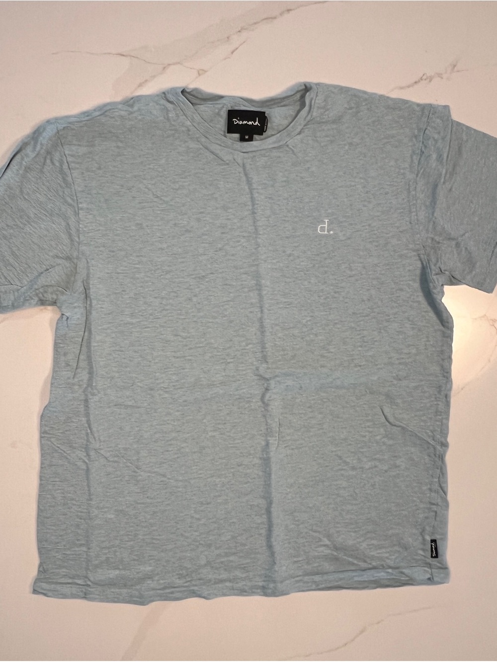 Diamond Supply Co. Light Blue Short Sleeve Logo Tee